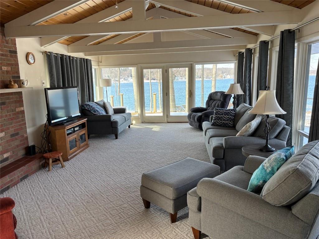 224 Latonka Drive Mercer, PA 16137 - Photo 29 of 42 a living room with furniture and a flat screen tv
