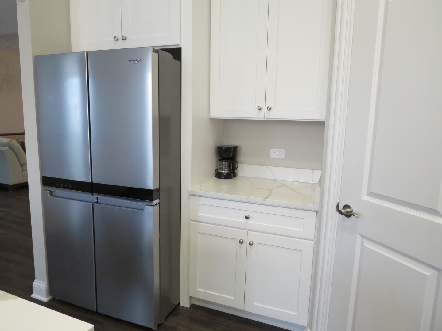 21407 Bay Tree Court Shorewood, IL 60404 - Photo 21 of 53 a kitchen with a refrigerator and cabinets