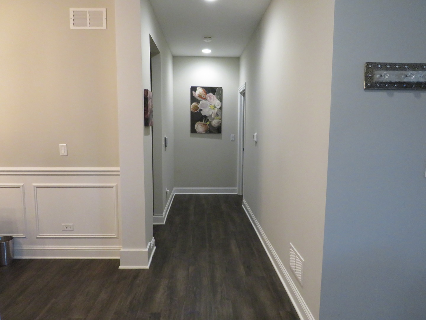 21407 Bay Tree Court Shorewood, IL 60404 - Photo 29 of 53 a view of a hallway with wooden floor