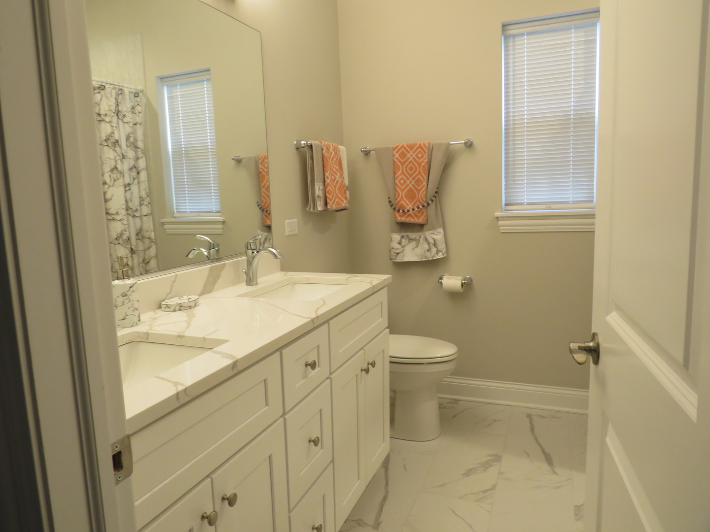 21407 Bay Tree Court Shorewood, IL 60404 - Photo 37 of 53 a bathroom with a granite countertop toilet sink and mirror
