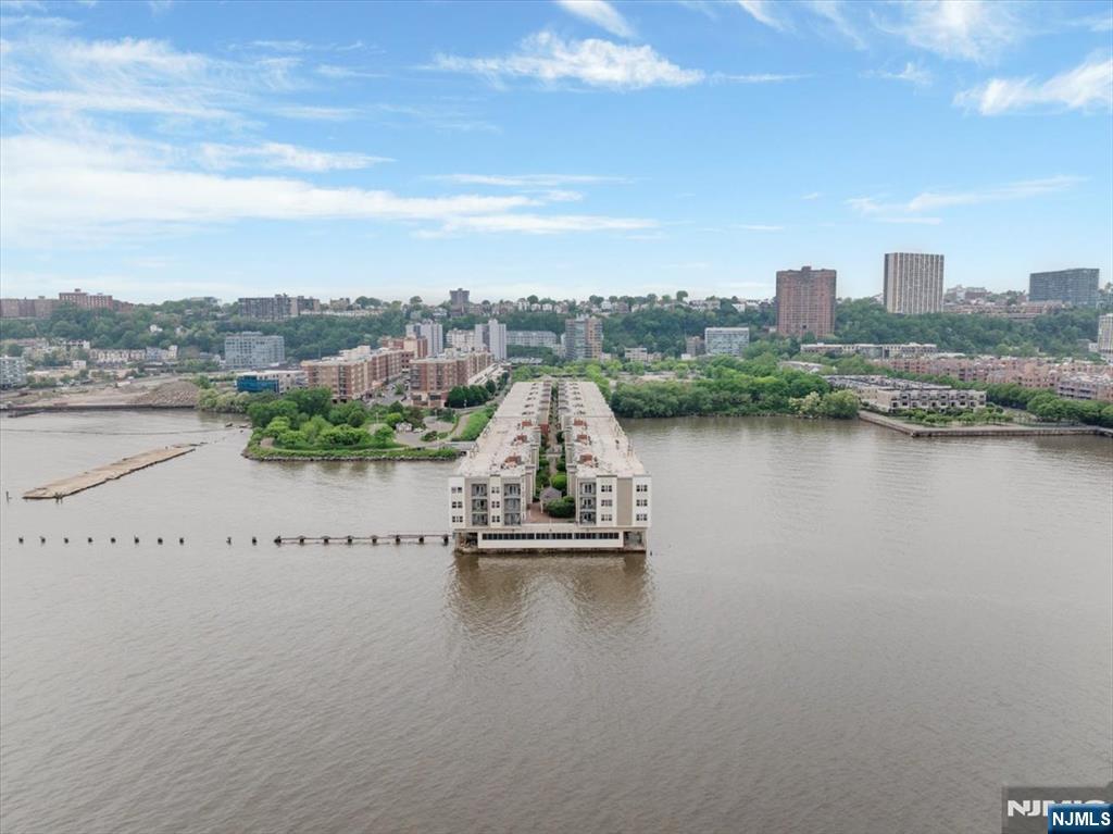 a view of lake and city