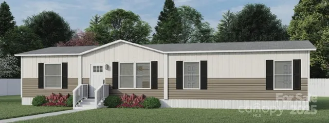 a view of front door and yard