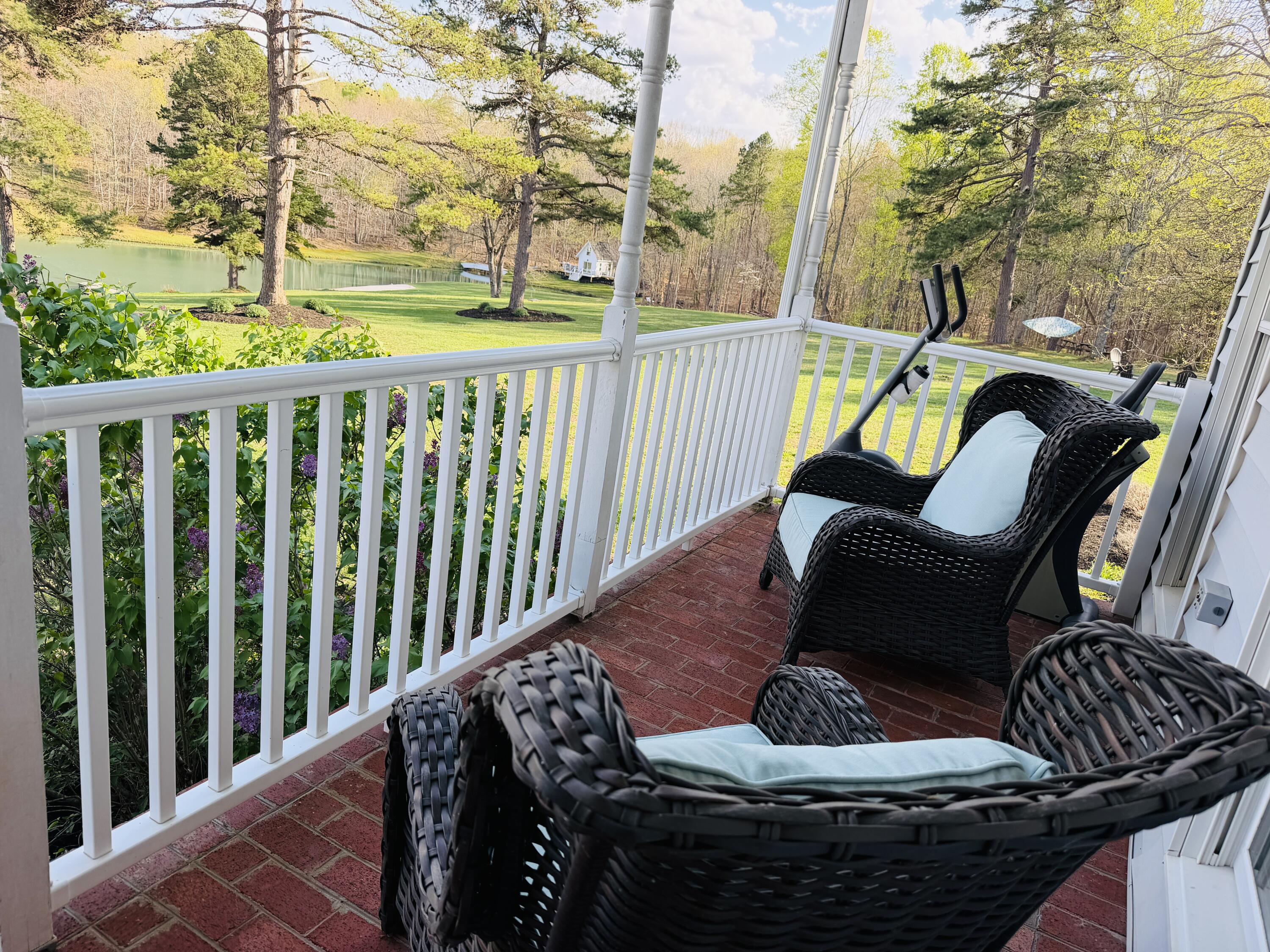 2844 Fairview Church Road Huddleston, VA 24104 - Photo 42 of 101 a balcony view with a seating space