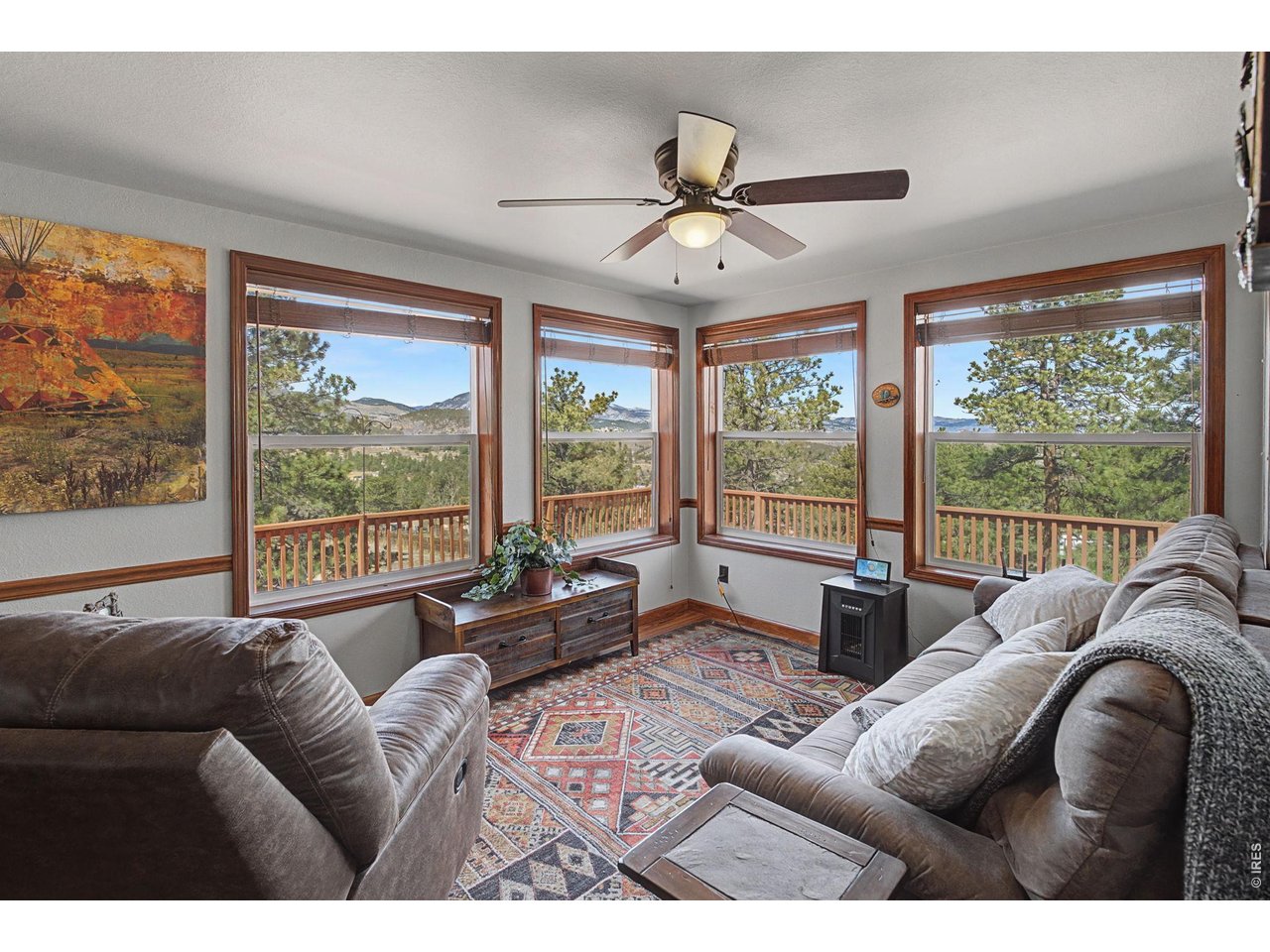 8701 Rock Hill Road Loveland, CO 80537 - Photo 30 of 50 a living room with furniture and a large window