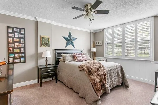 a bedroom with a bed furniture and a window