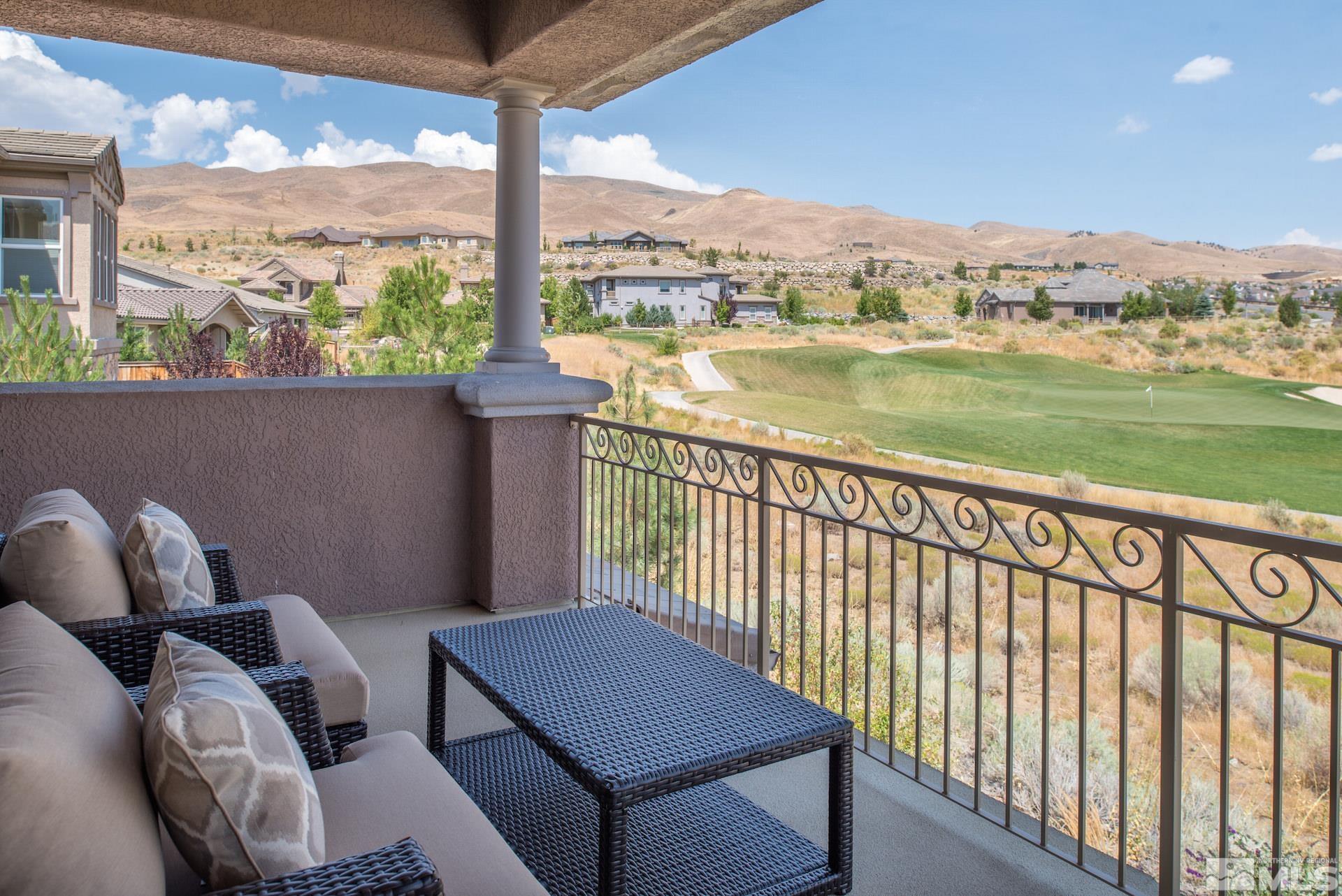 1772 Fairway Hills Trail Reno, NV 89523 - Photo 31 of 33 a view of a balcony with lake view and mountain view