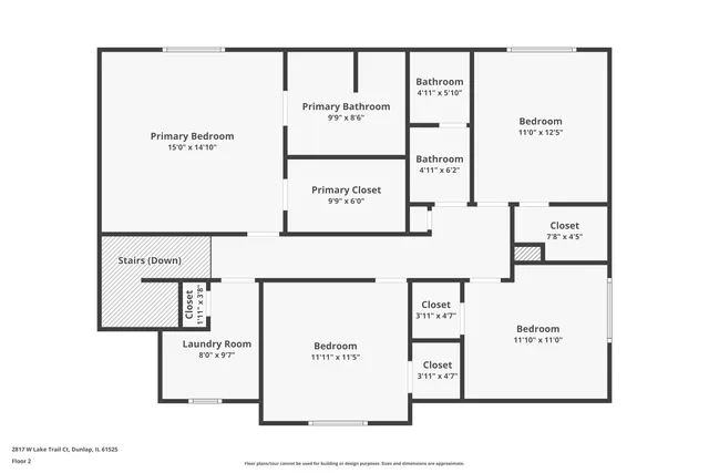 $575,000 | 2817 West Lake Trail Court, Dunlap, IL 61525