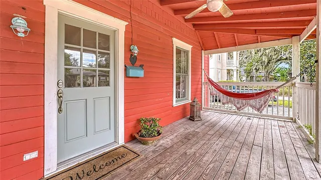 a view of a two chairs in the balcony