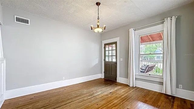 a view of an empty room with window