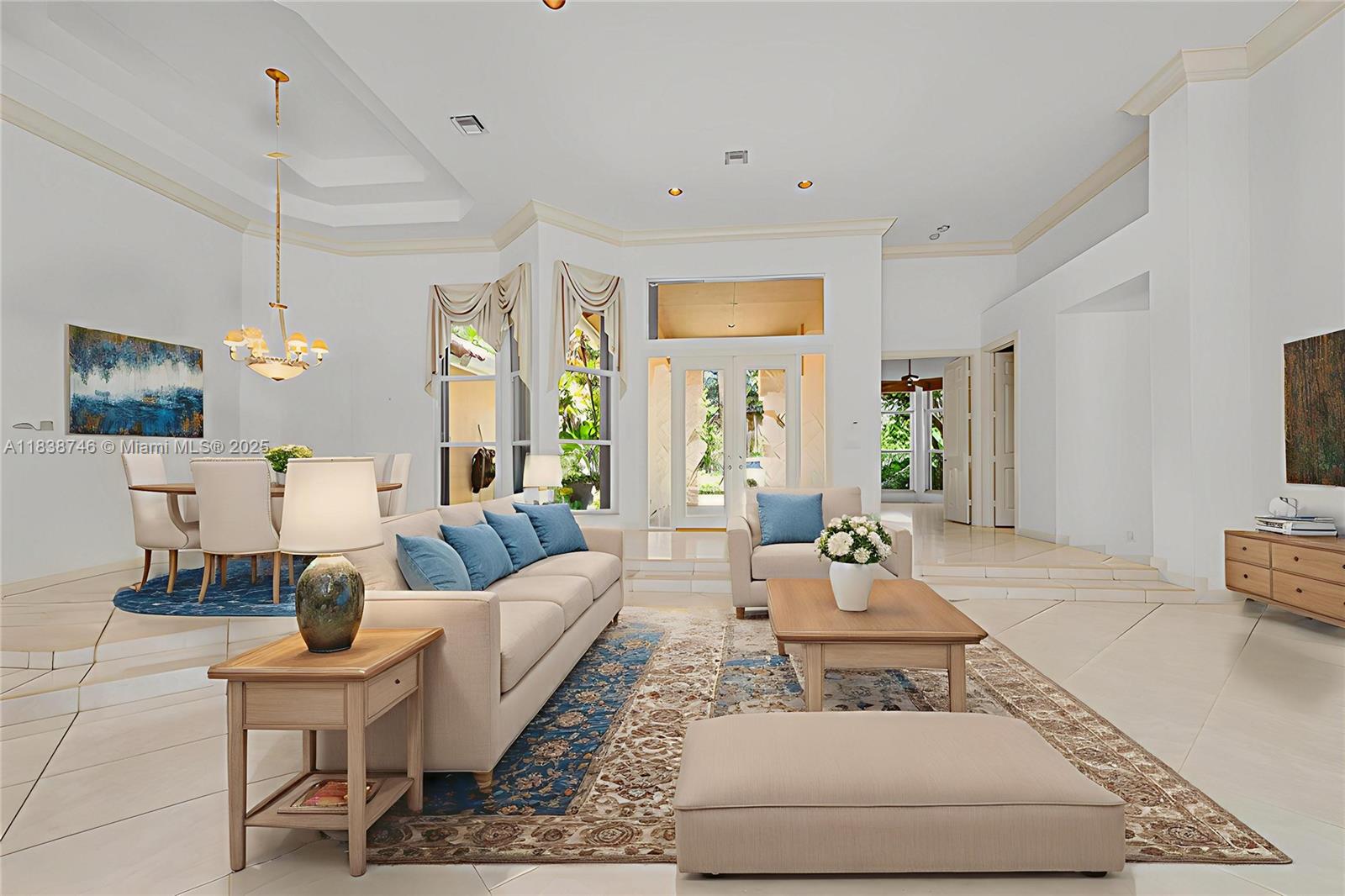 3833 Pine Lake Drive Weston, FL 33332 - Photo 6 of 46 a living room with furniture and wooden floor