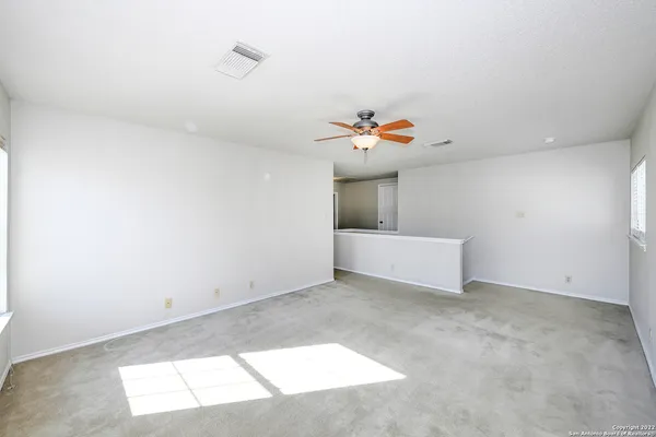 an entryway in a room