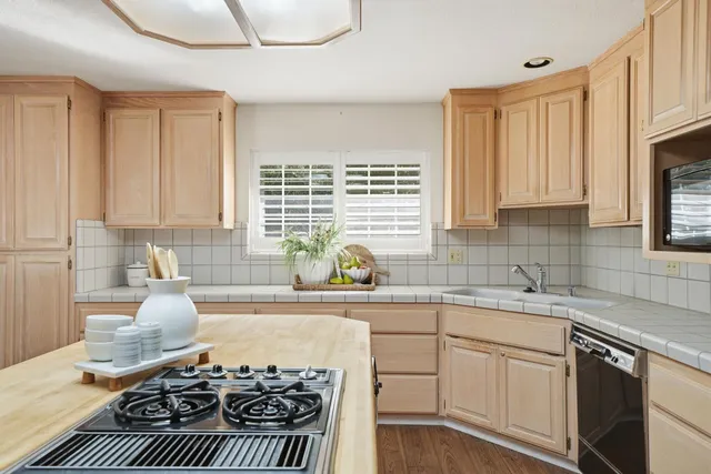 a view of small space with wooden floor