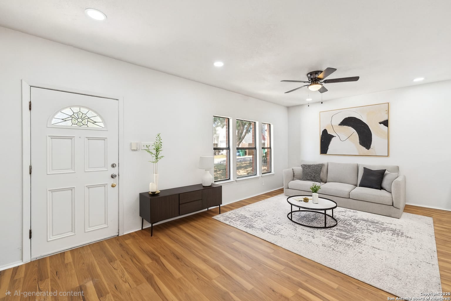 8127 Talkenhorn Converse, TX 78109 - Photo 23 of 57 a living room with furniture and wooden floor
