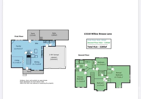 $539,900 | 13218 Willow Breeze Lane, Huntersville, NC 28078