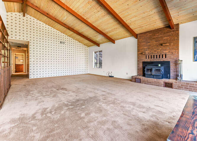 41000 Oak Ridge Drive Three Rivers, CA 93271 - Photo 6 of 39 a view of an empty room with a fireplace