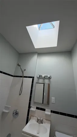 a bathroom with a sink