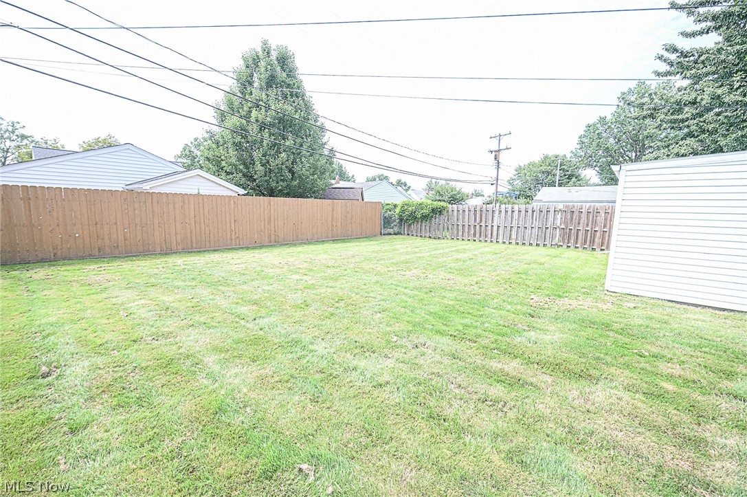 386 Clarmont Road Willowick, OH 44095 - Photo 24 of 26 HUGE FULLY FENCED IN BACKYARD!