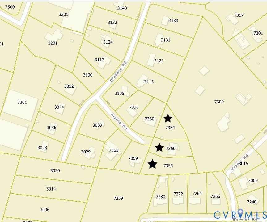 3 lot bundle - 7254, 7350 & 7355 Prairie Rd