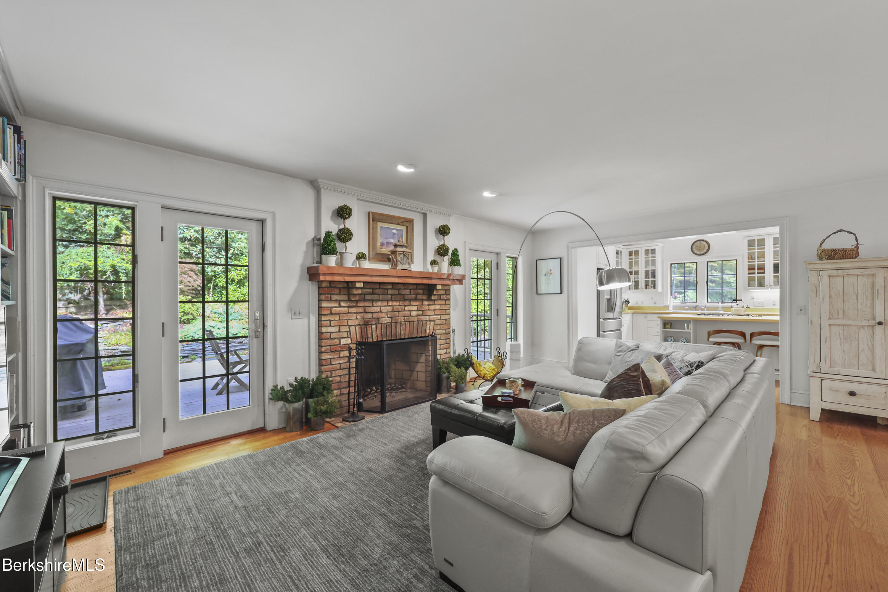 905 W Road Sheffield, MA 01230 - Photo 7 of 60 a living room with furniture and a fireplace