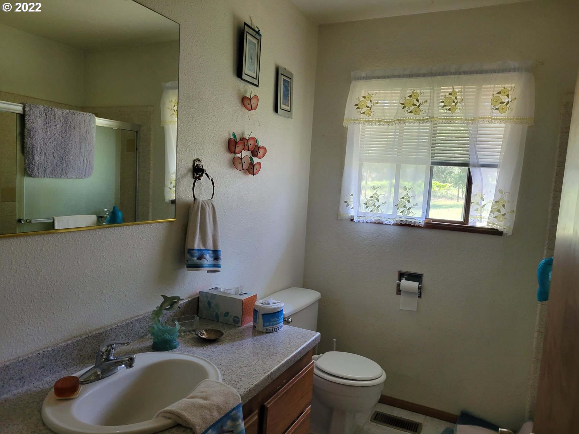 752 Cooper Creek Road Sutherlin, OR 97479 - Photo 9 of 10 a bathroom with a sink toilet and mirror