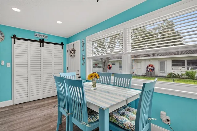 a room with furniture and decor