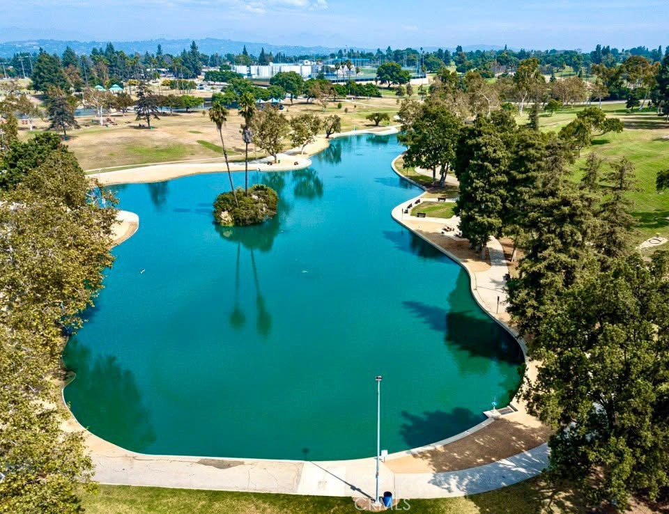 16208 Peppertree Lane La Mirada, CA 90638 - Photo 67 of 75 an aerial view of a house with yard swimming pool and lake view