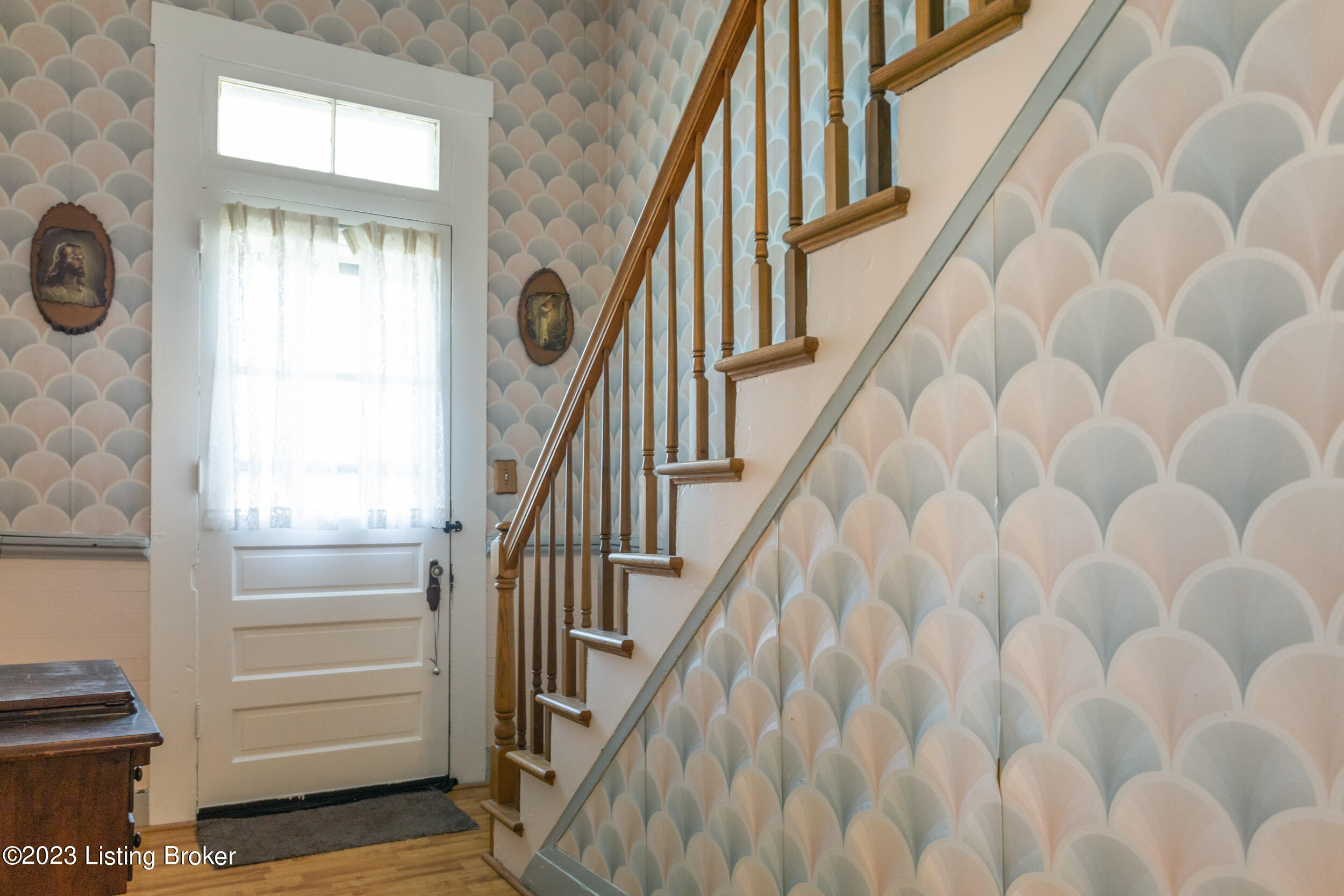24 Welby Road Louisville, KY 40258 - Photo 23 of 77 door with supra, original servant stairs