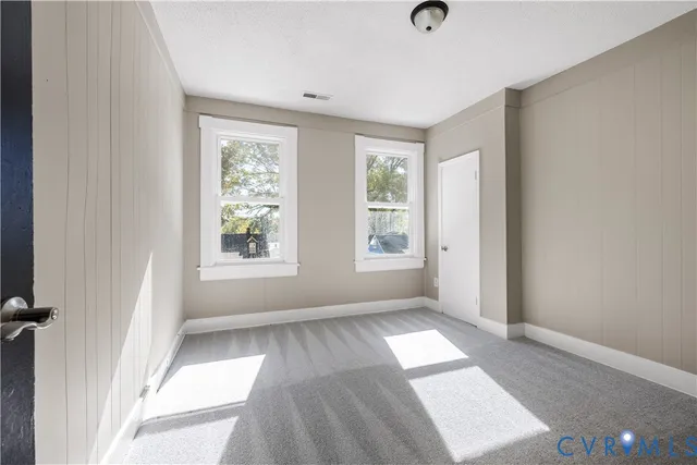 a view of an empty room