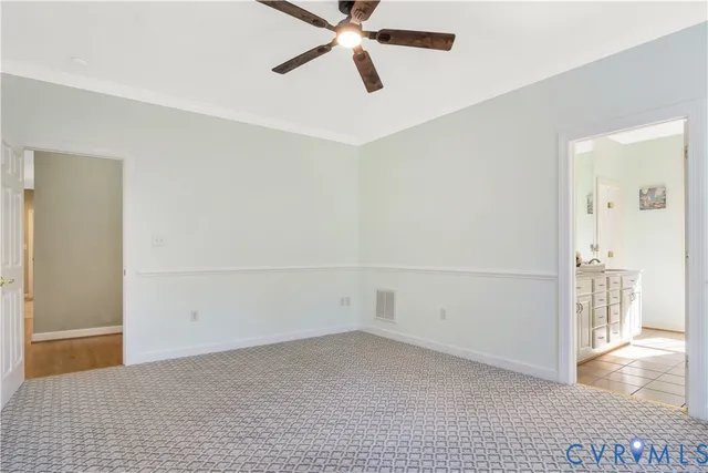 a view of an empty room