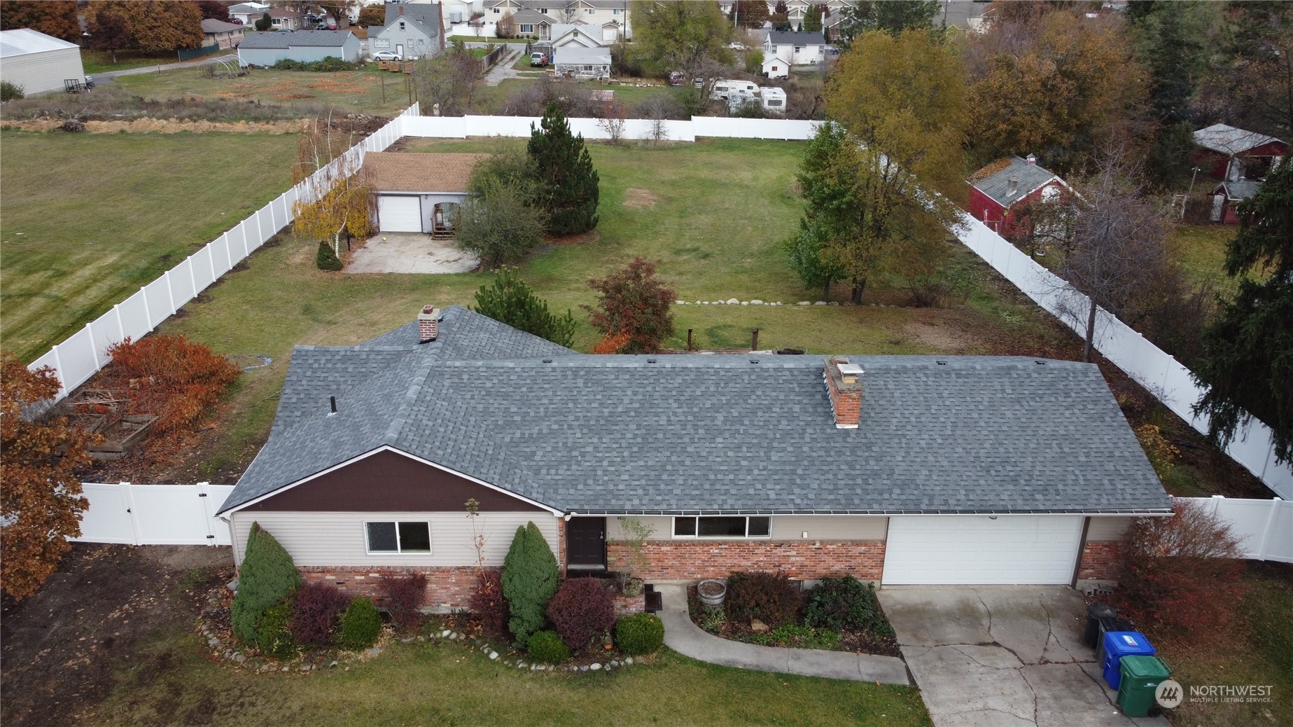 4008 North Marguerite Road Spokane, WA 99212 - Photo 39 of 40 an aerial view of house with yard