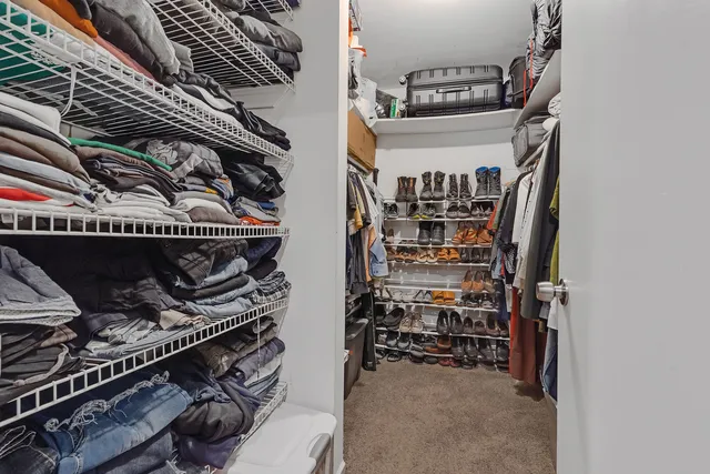 a view of walk in closet