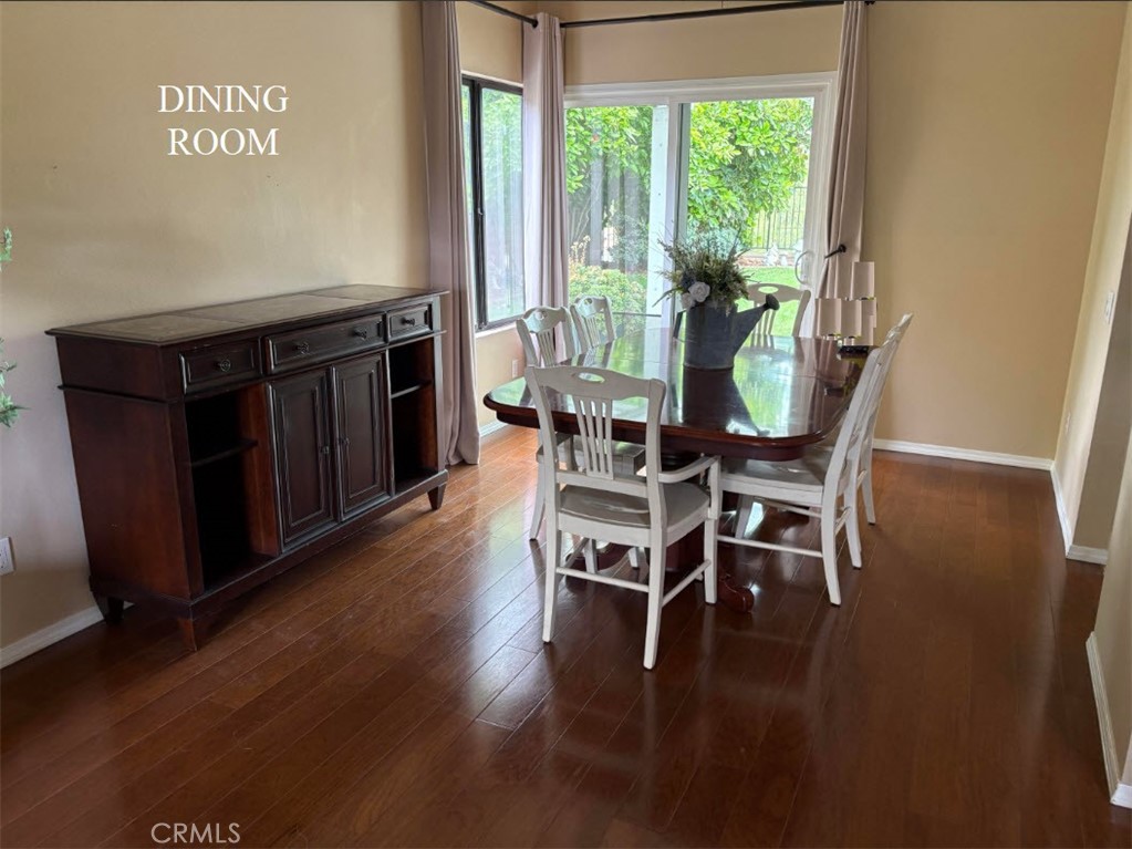 21390 Vía Del Parque Yorba Linda, CA 92887 - Photo 9 of 42 a dining room with furniture and wooden floor