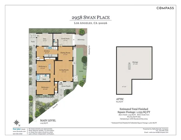 $1,395,000 | 2958 Swan Place, Los Angeles, CA 90026