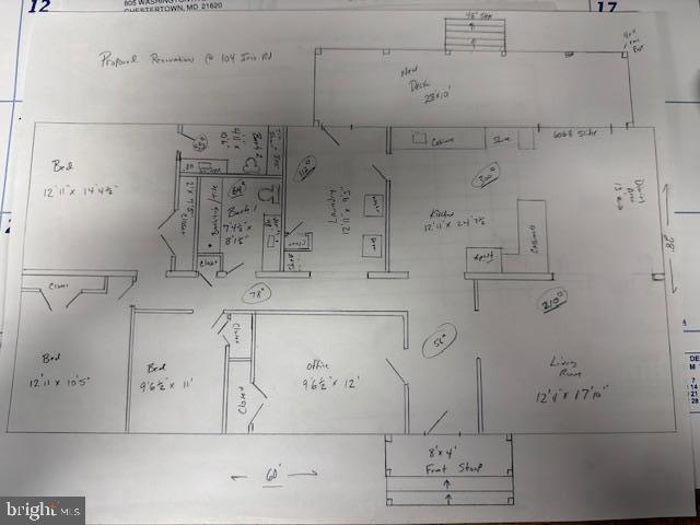 104 Iris Road Chestertown, MD 21620 - Photo 36 of 36 Floorplan for 104 Iris Rd