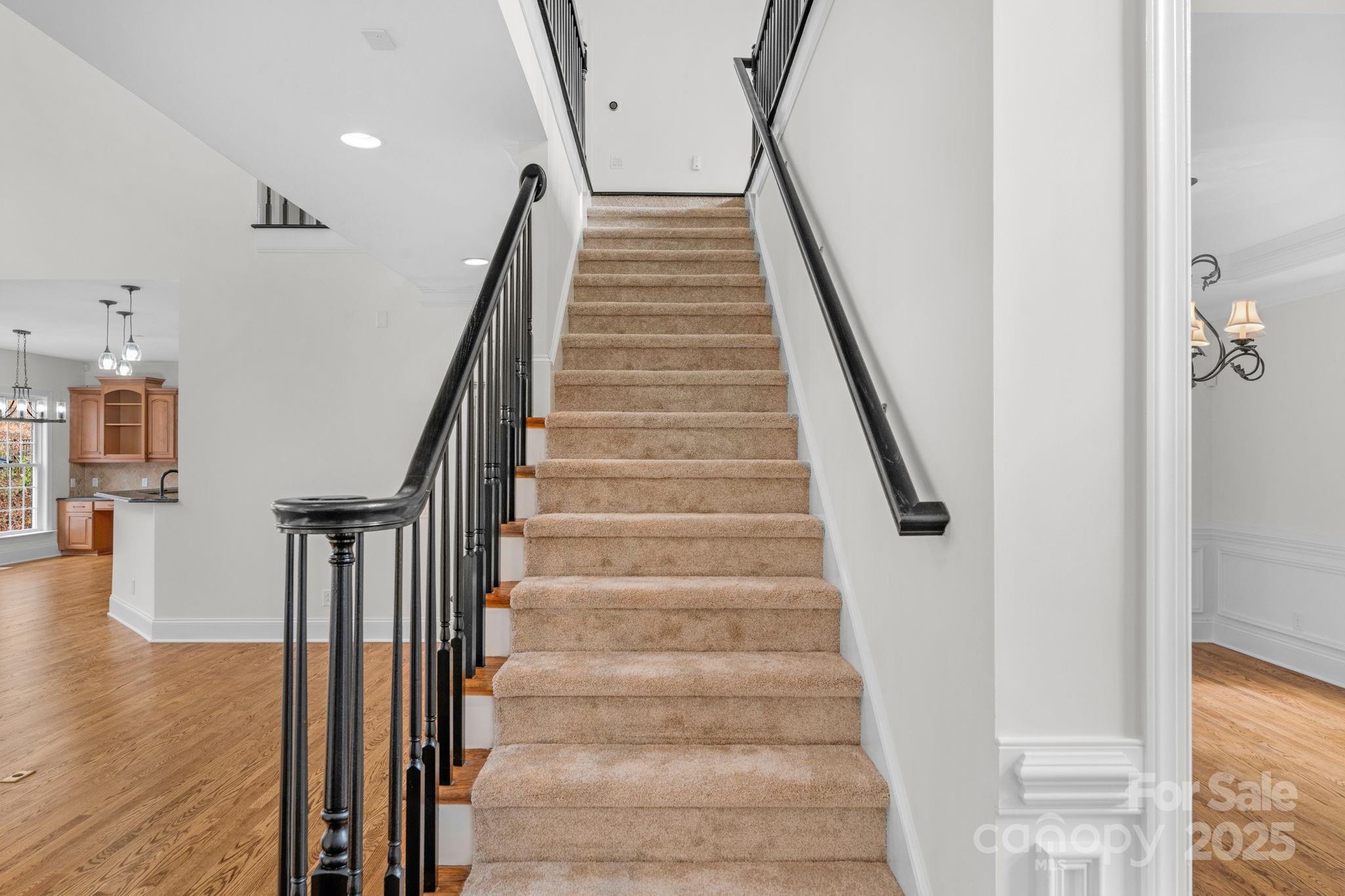 1300 Longleaf Court Weddington, NC 28104 - Photo 29 of 48 a view of entryway and hall with wooden floor