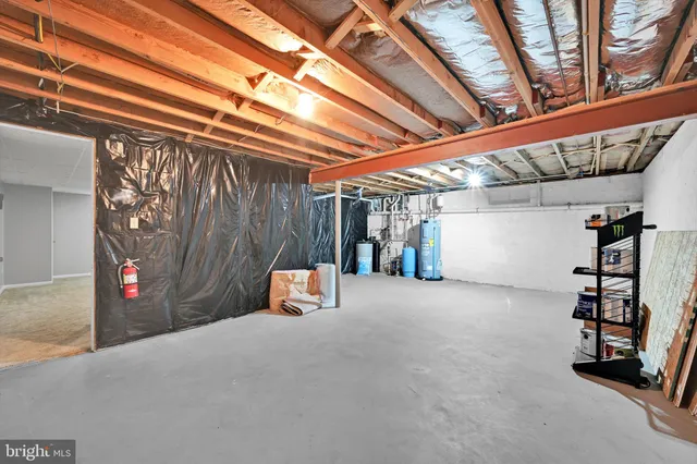 a view of storage and utility room