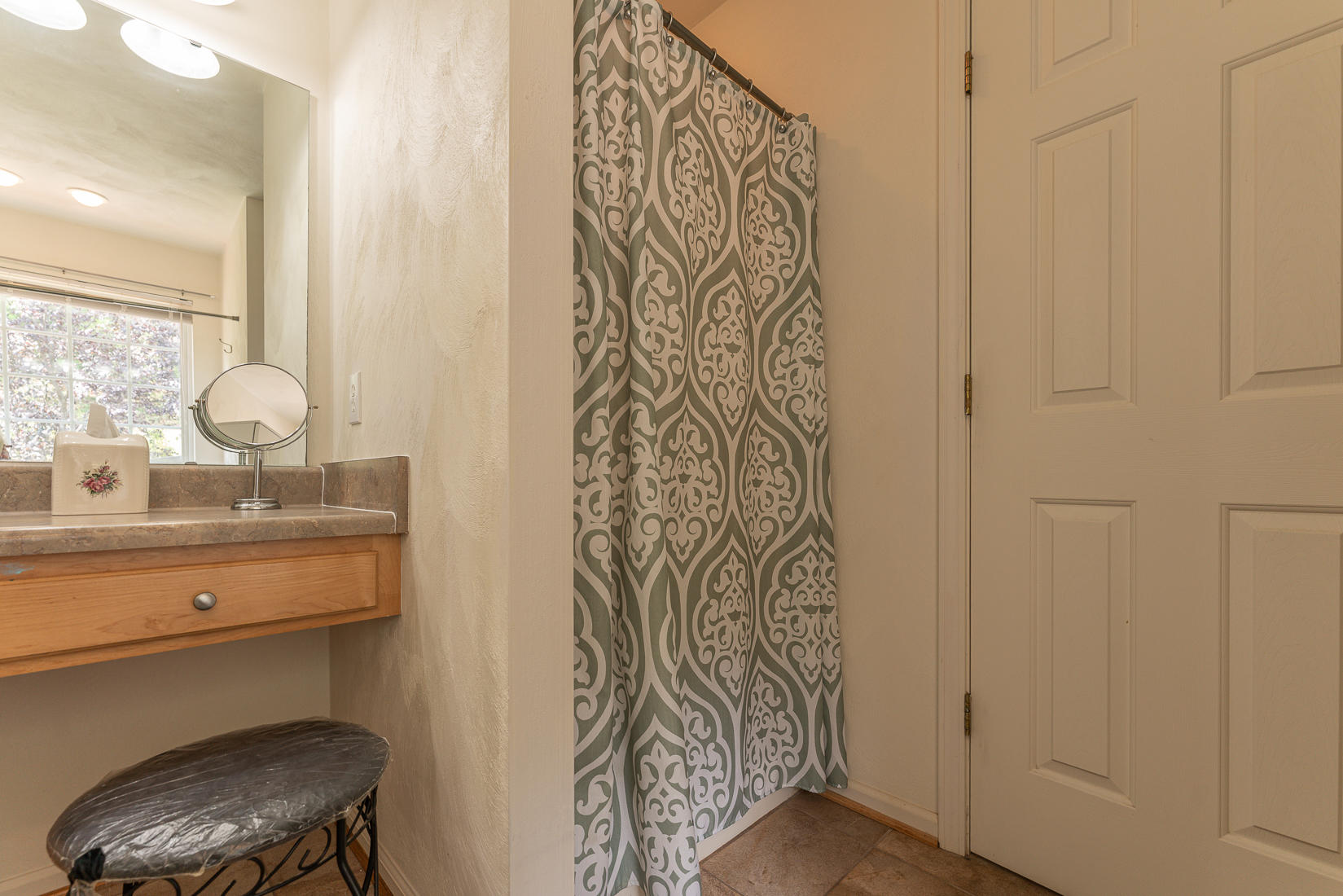 4245 Daugherty Road Salem, VA 24153 - Photo 26 of 44 a bathroom with a shower curtain and a sink