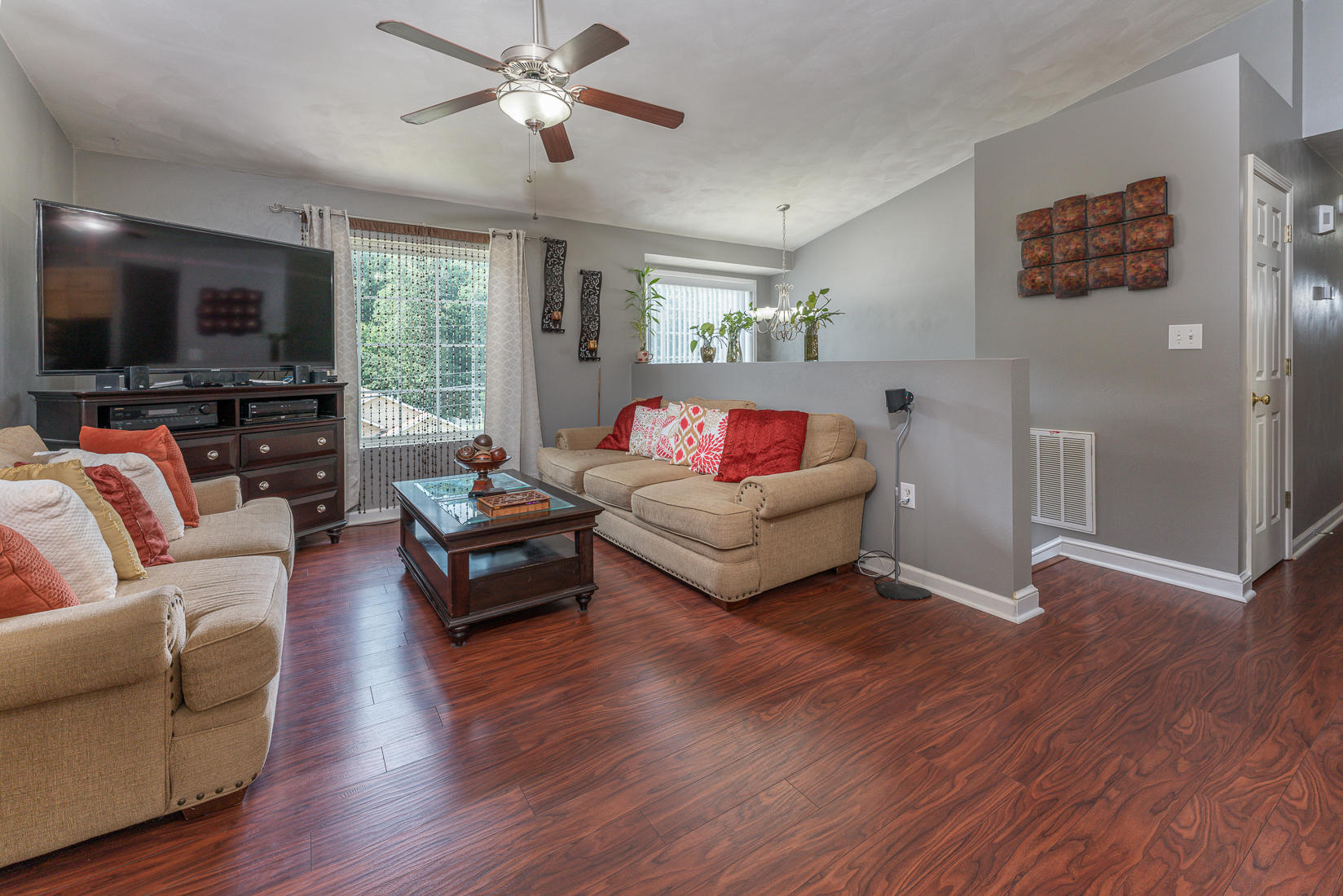 4245 Daugherty Road Salem, VA 24153 - Photo 4 of 44 a living room with furniture flat screen tv and wooden floor