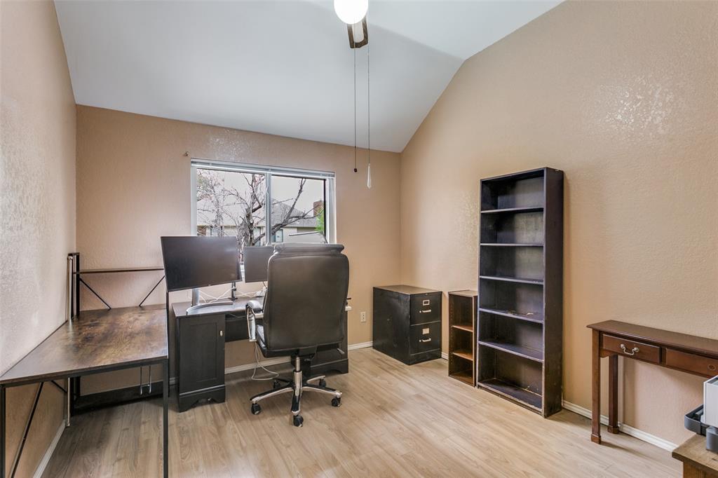 3438 Spring Willow Drive Grapevine, TX 76051 - Photo 18 of 27 a view of a workspace with furniture and a window