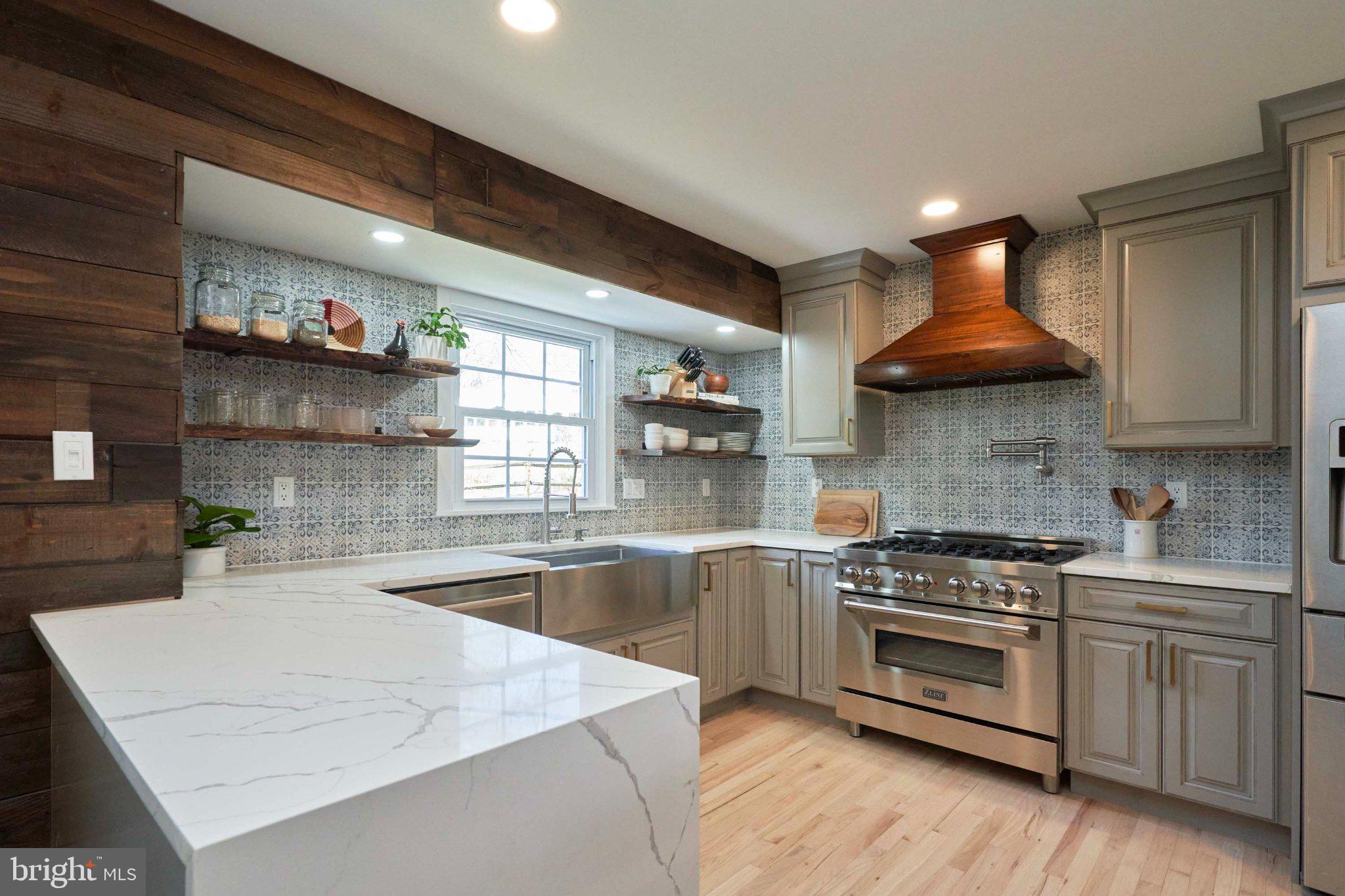 3270 Fox Mill Road Oakton, VA 22124 - Photo 18 of 66 Modern kitchen with rustic charm.
