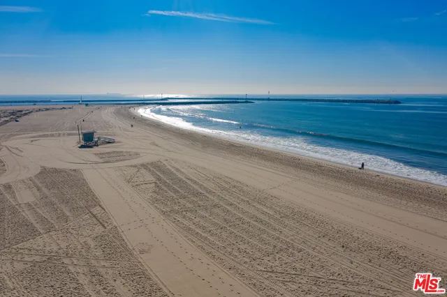 a view of ocean with beach