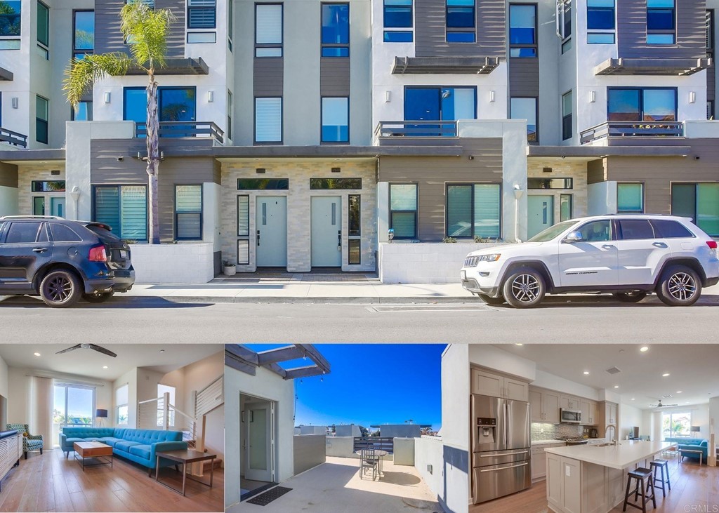 a car parked in front of a building