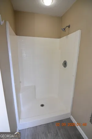 a close view of closet