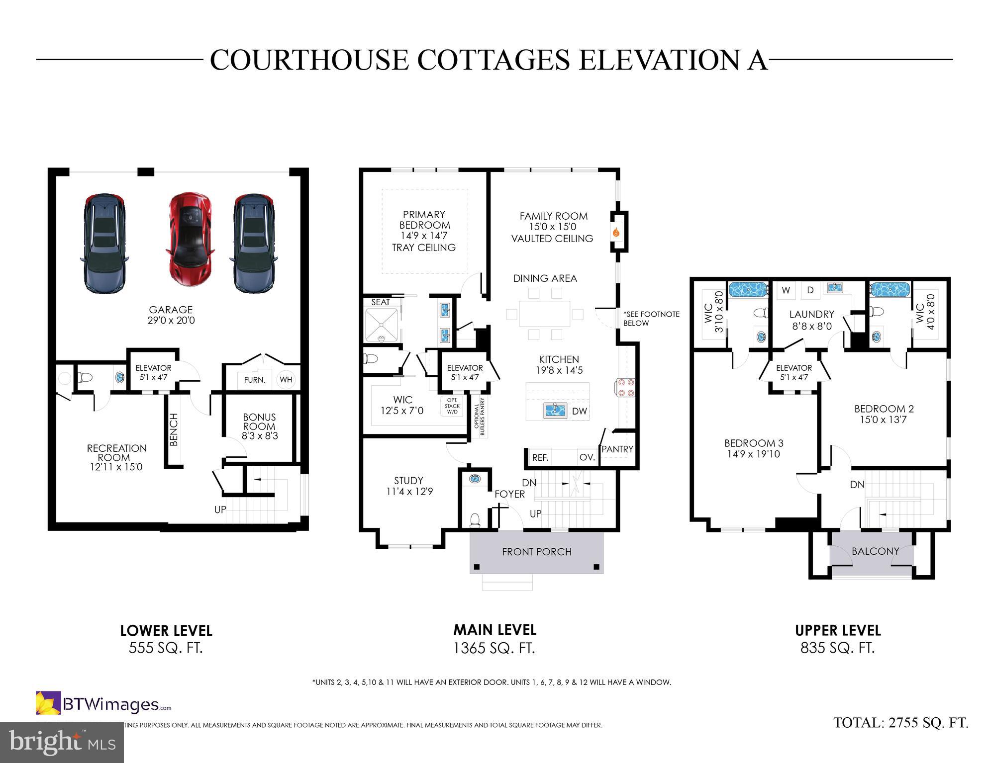 101 Courthouse Road Southwest Vienna, VA 22180 - Photo 5 of 7 Floor plan Elevation A