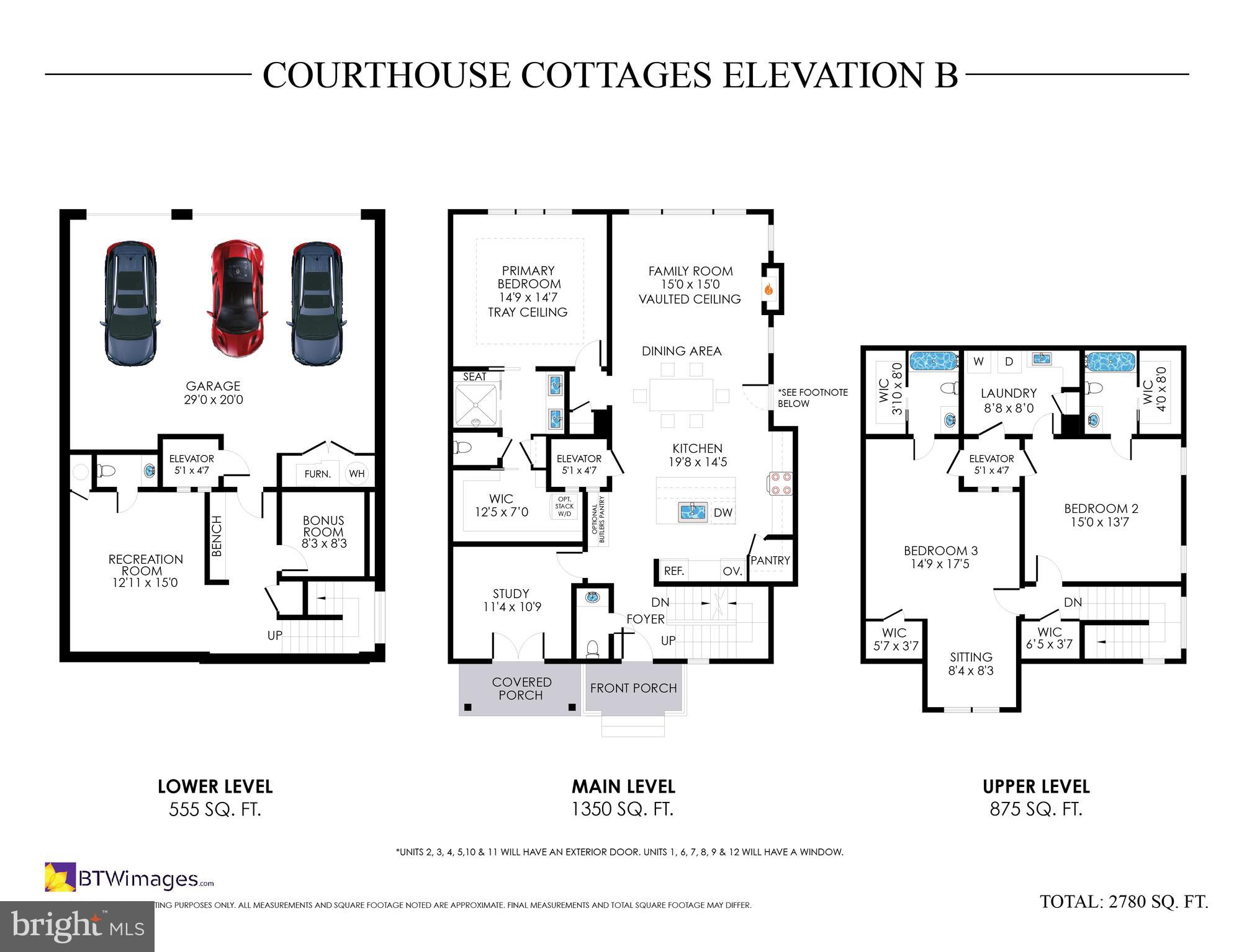 101 Courthouse Road Southwest Vienna, VA 22180 - Photo 6 of 7 Floor plan Elevation B