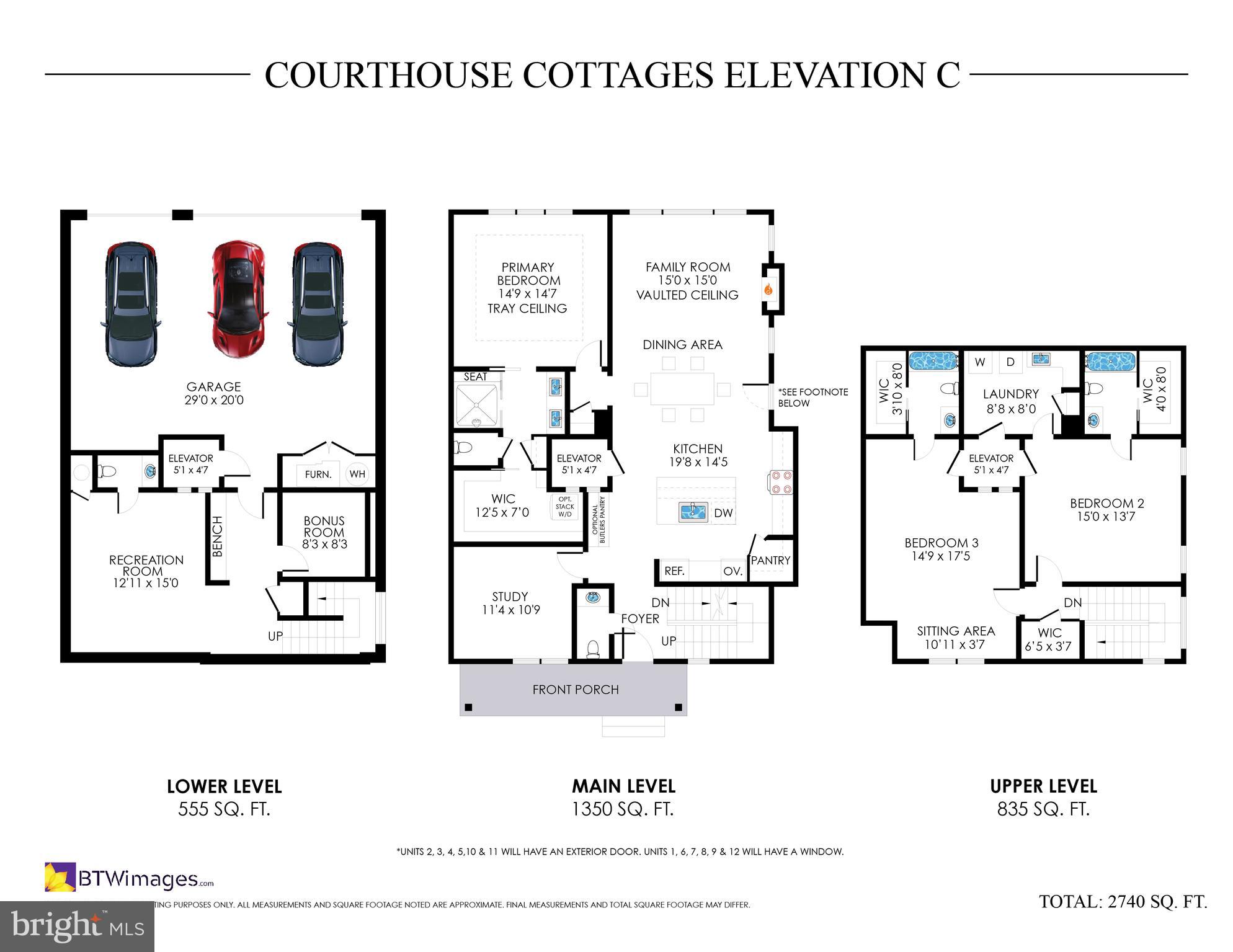 101 Courthouse Road Southwest Vienna, VA 22180 - Photo 7 of 7 Floor plan Elevation C