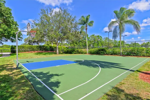 a backyard of a house with lots of green space and plants