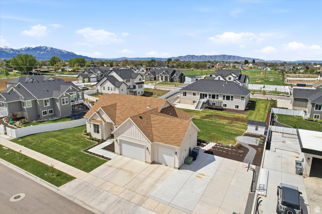 283 North 500 West Mapleton, UT 84664 - Photo 93 of 102 Aerial perspective of suburban area with mountains.