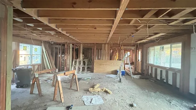 a view of a porch with furniture