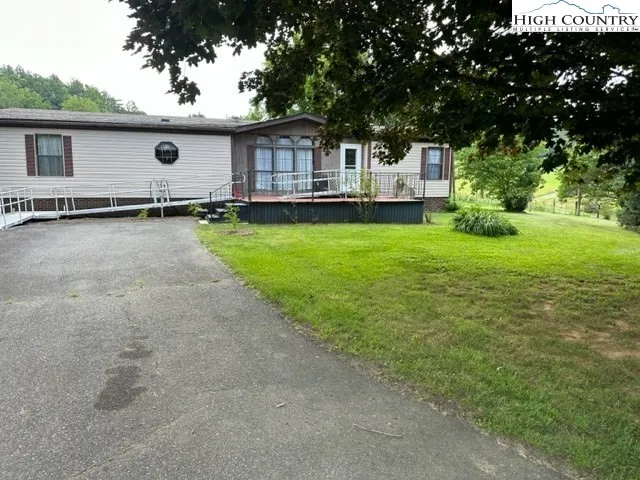 a house view with a garden space